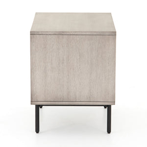 Carly 2 Drawer Nightstand In Grey Wash