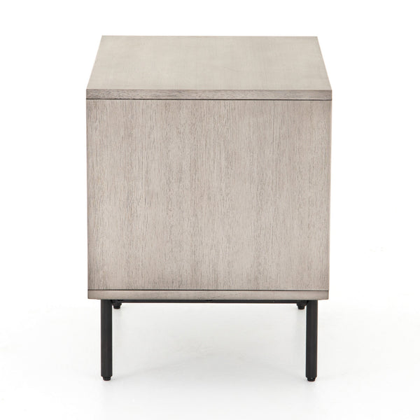 Carly 2 Drawer Nightstand In Grey Wash