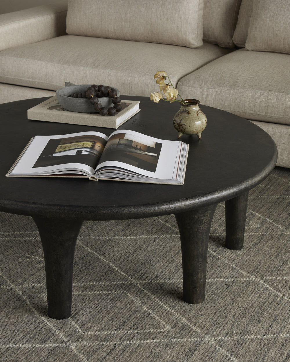 Kelden Coffee Table In Raw Black