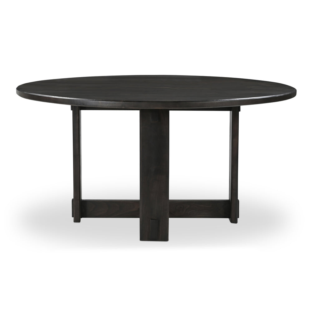 Moe's Glenn Round Dining Table in Dark Brown