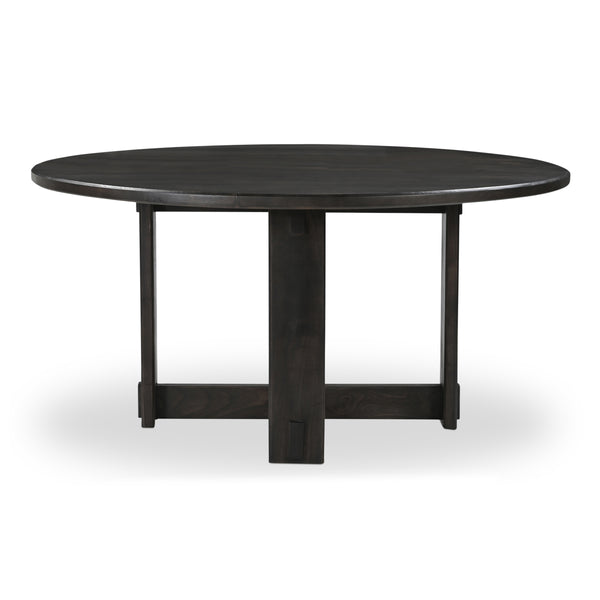 Moe's Glenn Round Dining Table in Dark Brown
