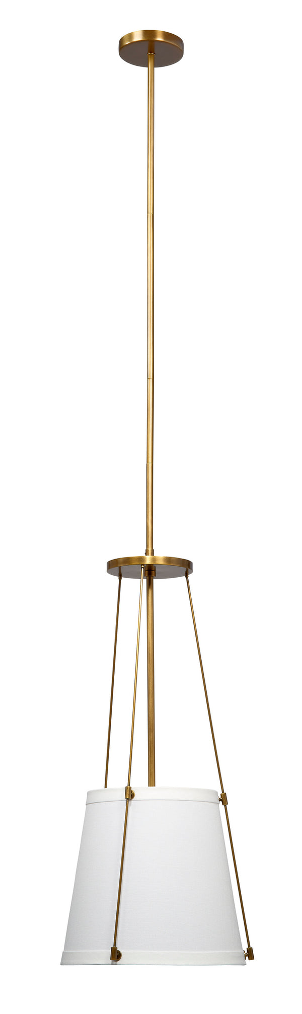  California Metal 1-Light Pendant, Antique Brass
