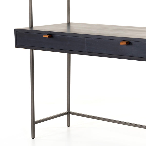Trey Modular Wall Desk - Black Wash Poplar