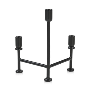 Moe's Cicero Candle Holder Black Iron