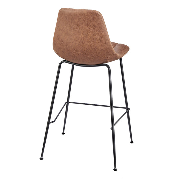 Robert KD PU Counter Stool, Umber Brown