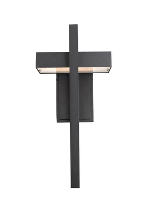Luttrel 1 Light Outdoor Wall Sconce in Black Finish