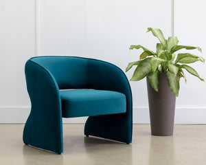 ROSALIA LOUNGE CHAIR - TIMELESS TEAL