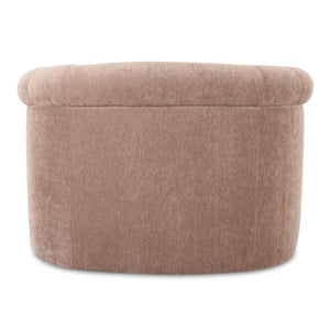 Moe's Thora Lounge Chair in Blush Velvet