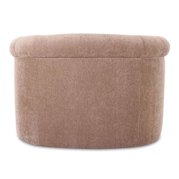 Moe's Thora Lounge Chair in Blush Velvet