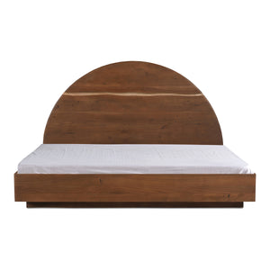 Moe's Watson Queen Bed in Brown Acacia