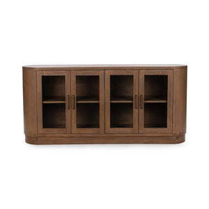 Vander Solid Wood 4Dr Buffet with Glass Doors