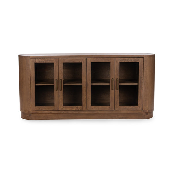 Vander Solid Wood 4Dr Buffet with Glass Doors