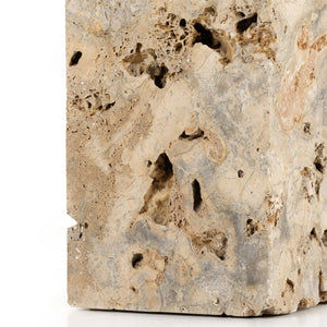 Faydon End Table In Romano Fosse Travertine