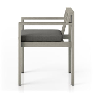 Monterey Outdoor Dining Armchair In Grey