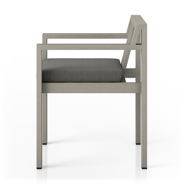 Monterey Outdoor Dining Armchair In Grey