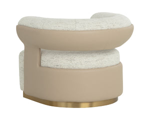 OLIDA SWIVEL LOUNGE CHAIR - HAILEY MOON / NAPA BEIGE