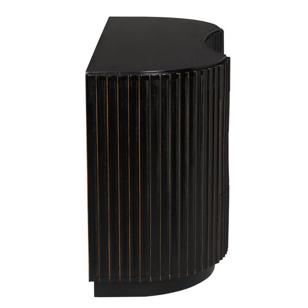 Irene Dresser, Hand Rubbed Black with Light Brown Trim