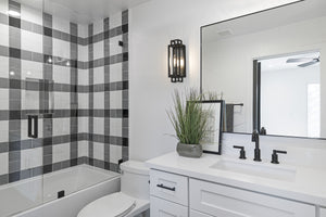 Titania 1 Light Wall Sconce in Black + Brushed Nickel Finish