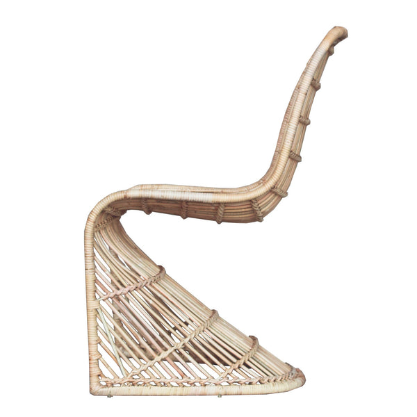 Groovy Rattan Chair In Natural