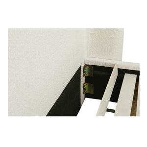 Sophia Queen Storage Bed in Cream with Drawers