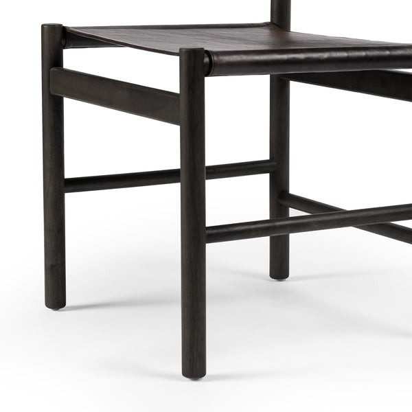 Kena Dining Chair In Charcoal Parawood