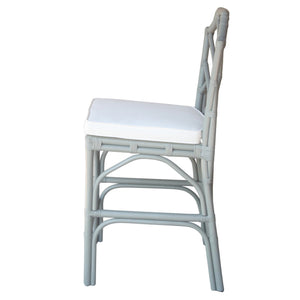 Kara Rattan Counter Stool In Gray 