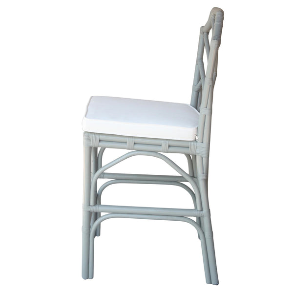 Kara Rattan Counter Stool In Gray 