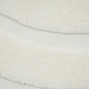 Loop White 5' x 8' Area Rug
