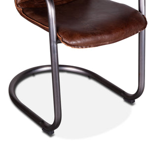 Portofino Leather Dining Chair Geisha Brown
