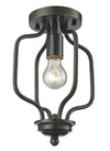 Cardinal 1 Light Flush Mount in Olde Bronze Finish
