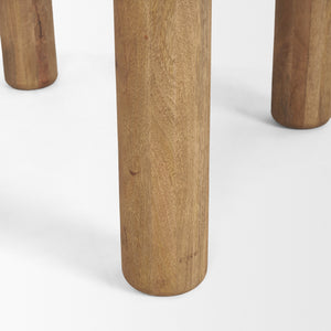 Soma 48" Light Brown Acacia Wood Round Dining Table