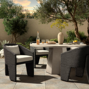 Fae Outdoor Dining Chair in Vintage Coal