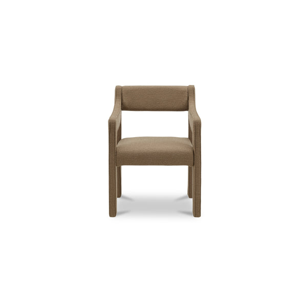 Moe's Elise Dining Chair Ochre with Sloped Arms