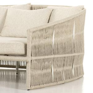 Porto Outdoor Day Bed In White Aluminum