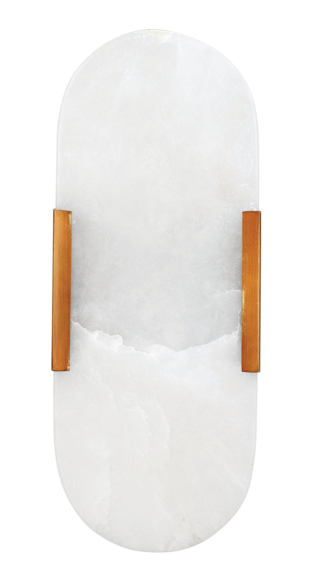 Delphi 2-Light Alabaster Wall Sconce, Antique Brass Metal