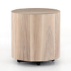 Hudson Round End Table-Ashen Walnut