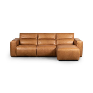 Radley Power Recliner 3-Piece Sectional W/ Chaise - Sonoma Butterscotch