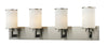 Savannah 4 Light Vanity in Brushed Nickel Finish