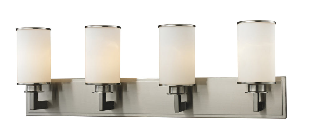 Savannah 4 Light Vanity in Brushed Nickel Finish