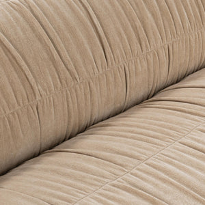 Afeela Upholstered Sofa in French Vanilla - Bold Structure, Soft Comfort