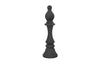 Bishop Chess Sculpture, Cast Stone Black, Smallallall