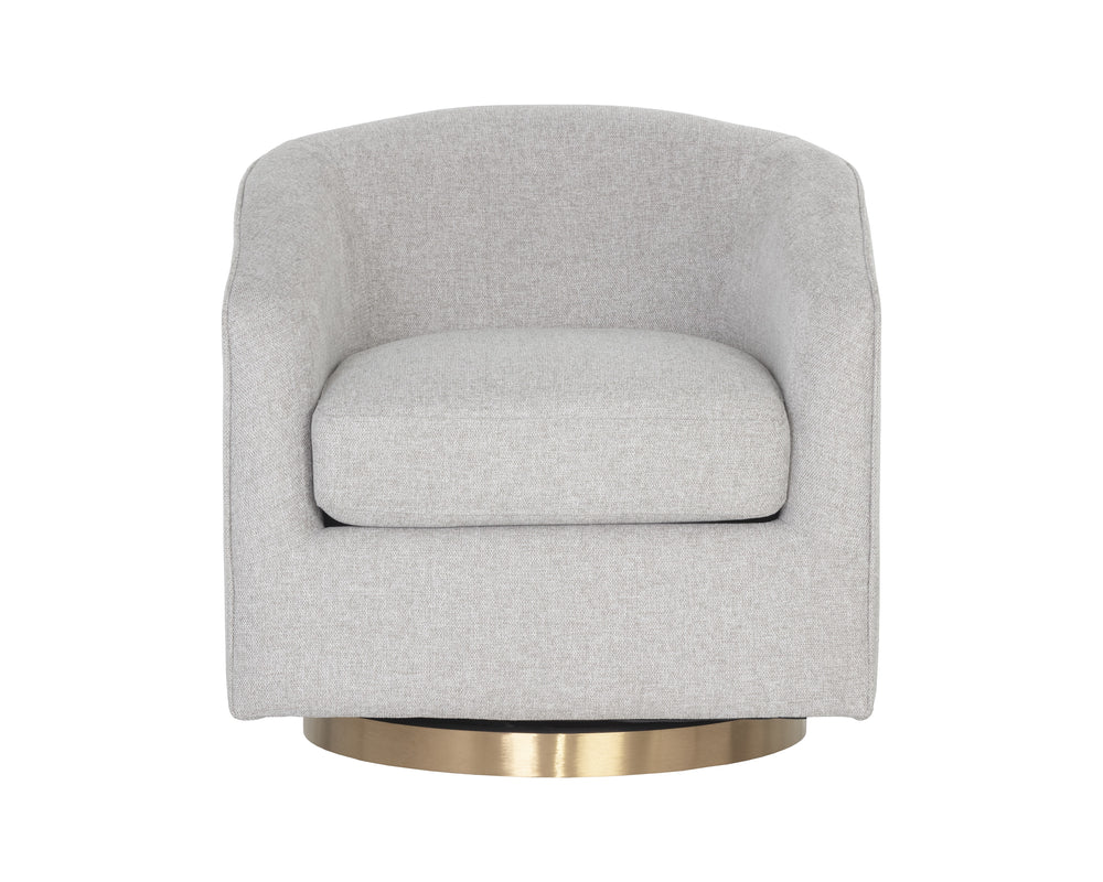 Hazel Swivel Lounge Chair - Belfast Heather Grey