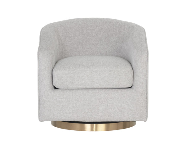 Hazel Swivel Lounge Chair - Belfast Heather Grey
