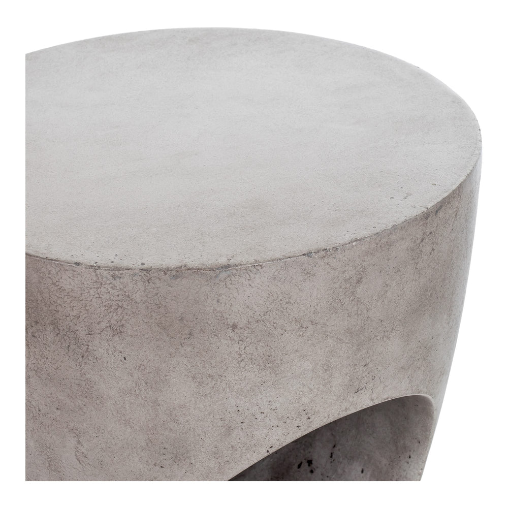 Aylard Outdoor Stool in Grey Concrete
