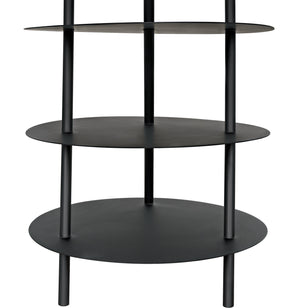 Gautama Industrial Steel Shelf in Matte Black