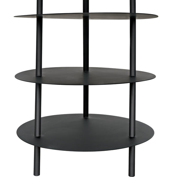 Gautama Industrial Steel Shelf in Matte Black