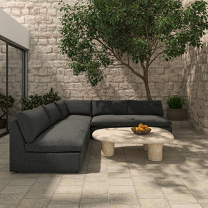 Moe's Miles Outdoor Corner Grey Sofa