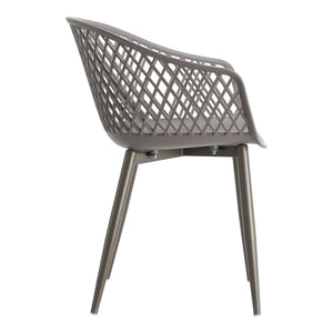 Moe's Piazza Outdoor Chair Set of 2 in Grey