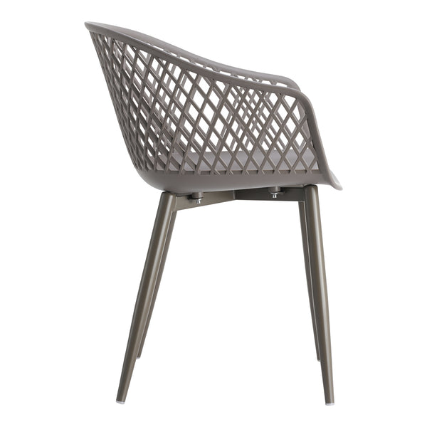 Moe's Piazza Outdoor Chair Set of 2 in Grey