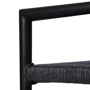 Lomas Outdoor Dining Armchair - Vintage Coal